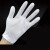 曼睩 点胶手套10双 礼仪白色纱线手套工作劳保防护加厚耐磨文玩礼仪薄款ZA821