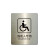 希万辉 酒店商场洗手间标示牌卫生间提示牌厕所指示牌墙贴标牌 残疾人专用 10*12cm