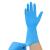 罗德力 一次性丁腈检查手套 工业检测手套防滑耐撕扯多用手套12寸纯丁腈50双/盒一盒价 蓝色 L码