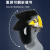 电焊防护罩安全帽面罩焊工专用防护面罩防烤护全脸焊帽头戴式面具 【黄】安全帽+支架+黑色屏