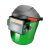 嘉博森真彩白光太阳能自动变光焊帽电焊二保头戴式头灯全脸绿屏面罩 真彩S210保护片头灯 黑/
