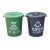 庄太太 户外环卫分类垃圾桶商用工业塑料垃圾桶【90L圆桶-带盖/颜色备注】ZTT0908