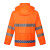 易工鼎 反光雨衣雨裤套装 交通施工骑行分体式防水服 橙色 4XL码