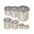 加厚调漆罐油漆桶空桶铁皮桶油漆罐带盖密封圆桶留样桶沥青取样桶 5L方形