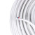 起帆(QIFAN)电线电缆 国标明装二芯铜芯扁形硬护套线家装照明用双芯线 BVVB2*1平方白色100米