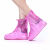 丰稚 PVC防滑防水加厚防雨鞋套 成人男女耐磨雨鞋套  粉色 S码（1双） 