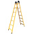 加厚1.5米2米两用梯子人字梯折叠梯单边直梯钢管梯伸缩爬楼梯 加宽加厚1.5米人字/可做直梯3米