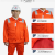 华尼尔防静电夏季工作服套装（吸湿排汗工艺）可定制LOGO橙色 橙色 XL 45天