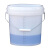 仕必得 透明刻度桶计量桶大小水桶带盖pp塑料桶10L刻度桶半透明款