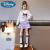 迪士尼（Disney）库洛米裙子女童春装2024新款洋气儿童长袖连衣裙女大童jk套装衣服 长袖MMCFS22卡通库洛米套装紫色 160cm(160cm)