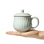 雅瓷汝窑茶杯陶瓷办公室茶杯带盖汝瓷喝茶杯子礼盒装夫人杯