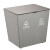 南 GPX-45L 南方套皮分类环保房间桶 砂钢内桶 牛仔灰 带盖分类垃圾桶 电梯口果皮桶 公用垃圾桶