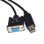 USB转DB9 9孔/9针 公母头 RS485串口通讯线 编程线 上位机线 USB转DB9公头 1.8m