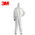 3M 4510防护服 白色带帽连体透气耐用隔离工作服工业防尘 M码*1件