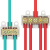 承琉T型接线端子大功率线夹电线分线器接线柱快速接头卡子导线接线器 一进二出丨1.5-10平方丨FXD1-210