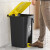 脚踏式垃圾桶大容量厨房客厅卫生间大号带盖办公室商用废纸篓 20L全灰桶(送垃圾袋2卷)