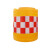 滚塑水马防撞桶圆柱形塑料隔离桶高速路口道路交通注水反光警示墩 船型防撞桶(红白反光膜)