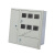 PZ40电表箱挂墙式安装明装6户三门电表箱暗装配电箱