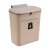 劳保佳 壁挂垃圾桶 带盖垃圾箱 厨房厨余垃圾收纳桶 悬挂密封分类垃圾箱 白色 小号