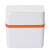 金诗洛 K5198 抽绳自动打包垃圾桶 按压式免脏手夹缝垃圾桶纸篓 15L白色31.5*15.5*33
