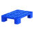 塑料防潮板仓库垫板超市地堆板可拼接垫仓板物流地堆卡板塑料托盘 50*30*12cm卡扣拼接垫板蓝色