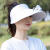 畅桑风扇帽成人充电帽女夏季沙滩遮阳帽运动户外空顶帽太阳帽 藏青（带风扇） 均码（55-60cm）可调节