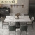 麦哟宝意式岩板餐桌椅方形餐桌家用中小户型家用岩板长方形家用方形餐桌 单餐桌(12mm厚岩板) 1.3x0.8岩板餐桌