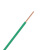 金龙羽 国标铜芯电线 单芯多股软线电缆 BVR*0.75平方电线 100米/卷 绿色