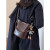 酷奇袋鼠（KUQIDAISHU）品牌复古小众设计包包女士2024新款质感百搭斜挎包手提水桶包 黑色 +挂件
