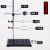 铁架台大号化学实验室35/40/50/60cm厘米全套不锈钢加厚支架底座大小铁圈十字夹夹 【铁架台全套/高60cm】