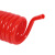 凯鹏 PU聚氨酯弹簧气管软管TPU空压机螺旋管气泵高压伸缩管塑料气管12*8*15米 红色