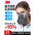 簌禧3200防尘口罩防工业粉尘打磨装修挖煤矿专用透气面罩高效KN95 3200面具一整套+60片滤棉