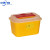 锐器盒废物利器盒一次性圆形方形 黄色针头小型垃圾桶 圆形0.5L纸杯大小注意尺寸