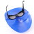 德岐 鬼脸焊工面罩 氩弧防强光头戴式面罩 面罩+透明眼镜+绑带 
