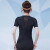 范斯蒂克（vansydical）健身服女春夏款休闲短袖户外跑步训练运动上衣修身显瘦透气瑜伽服 黑色 FBF201311 S