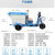 联豫 500L小型电动三轮环卫车 市政小区垃圾保洁车垃圾清运车蓝白+48v32A电池
