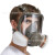 歆瑶6800防毒面具 喷漆化工农药装修防粉尘硅胶防尘毒全面具防护面罩 面具主体(不含配件)