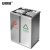 安赛瑞 不锈钢分类垃圾桶 商用长方形大号翻盖双桶垃圾桶 欧式环保室内外垃圾箱 分类果皮箱40L  YZ 24408