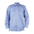 大杨820制服式长袖衬衣 50件 上衣 （联系客服备注尺码）蓝色 定制