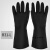 工业耐酸碱手套劳保浸耐磨作防水滑塑橡胶工业带胶皮手套 黑色B31 黑色B31-L L