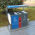 迪恩斯（DEANS）不锈钢垃圾桶户外两分类垃圾箱室外小区街道大号商用环卫果皮箱新国标 