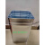 不锈钢方形内桶 垃圾桶 垃圾桶方形 镀锌板户外桶 白铁皮桶 白色长30*宽30*高43CM