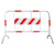 坚冠 铁马防护栏带牌款 1*1.5米红白色 可移动护栏围挡市政景区道路隔离警示栏 交通设施马路护栏 10个装