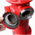 定制地上式消火栓1006516地上栓室外消火栓室外消防栓 DN150(带弯头)