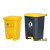 ABDT 废料化学品分类垃圾箱脚踏垃圾桶锐器加厚型塑料专用加厚大 50L加厚脚踏桶-灰色 无