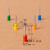 久聚和E0508 欧式冷压 插型接线铜鼻VE 针型1000只 红色