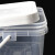 海斯迪克 透明塑料打包桶 密封存储小水桶 1L(2个) HKCX-324
