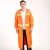 环卫工人雨衣雨裤套装防水反光保洁园林分体防风户外男女加厚骑行 橘色(网格内里) XL