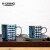 K-UNING 日本进口陶瓷茶壶带滤网手绘釉下彩米雪六角家用水杯牛奶咖啡杯 米雪  六角马克杯 280ml