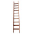 馨怡福定制木梯子复式阁楼楼梯室内直梯带扶手实木单梯木质复古一字爬梯 直梯0.75米长2步